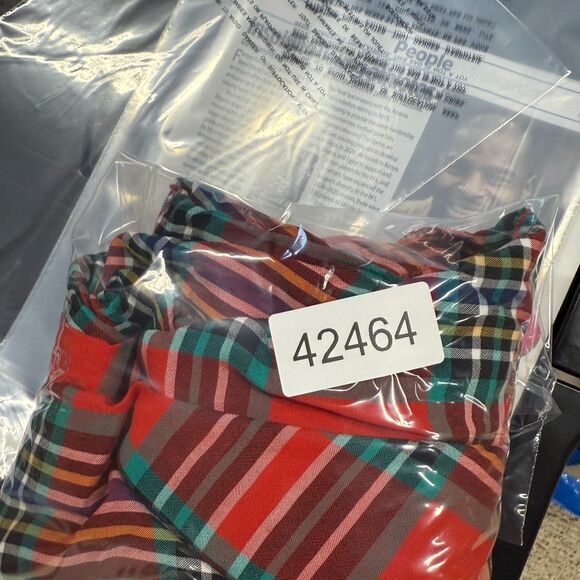 Liz Wear Shirt Men M Medium Red Plaid Button Up Collared Long Sleeve Rayon - Picture 6 of 6